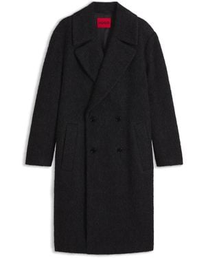 HUGO Cappotto Testurizzato - Nero