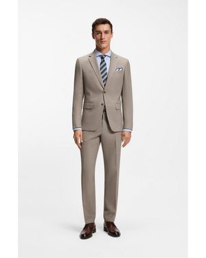 BOSS Two-Piece Slim-Fit Suit - White
