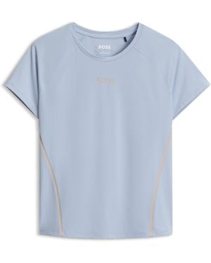BOSS Active T-Shirt Met Vochtregulering - Blauw
