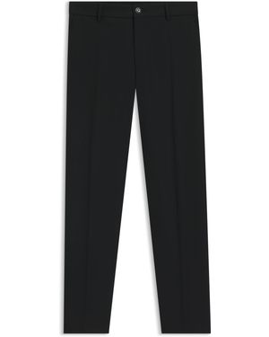 BOSS Tapered-Fit Broek Van Machinewasbaar Stretchmateriaal - Zwart