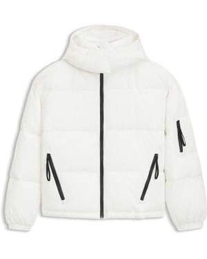 HUGO Wasserabweisende Steppjacke Mit Abnehmbarer Kapuze - Weiß