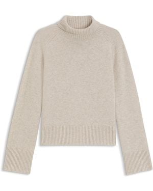 BOSS Relaxed-Fit Coltrui Van Kasjmier Met Raglanmouwen - Naturel