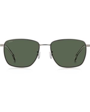 BOSS Zonnebril Van Titanium Met Groen Getinte Glazen