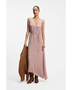 BOSS V-Neck Slip Dress - Pink