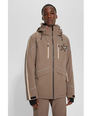Hooded ski jacket sale