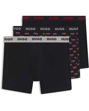 HUGO Paquete De Tres Calzoncillos Bóxer - Negro