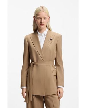 HUGO Regular-Fit Blazer - Natural