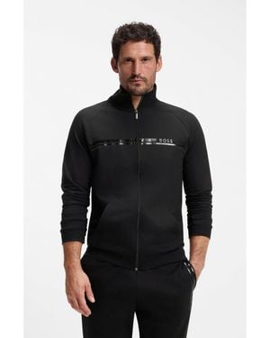BOSS Zip-Up Cotton Jacket - Black