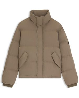 BOSS Water-Repellent Jacket With Down Filling - Brown