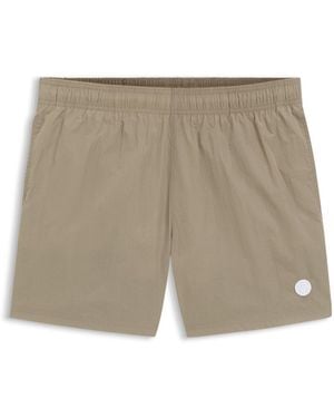 BOSS Badeshorts Mit Double-B-Monogramm-Besatz - Natur
