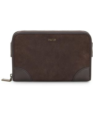 HUGO Crossbodytas Van Imitatieleer Met Verstelbare Schouderband - Bruin