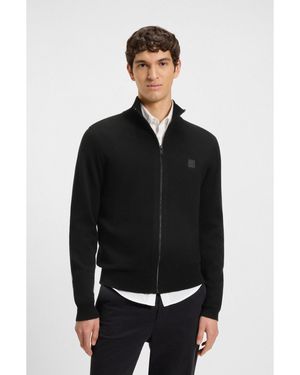 BOSS Knitted Jacket - Black