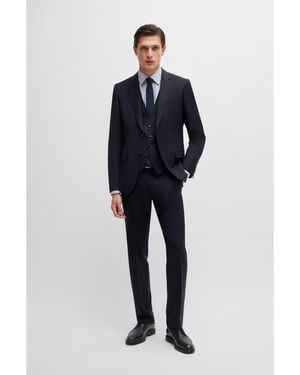 BOSS Slim-Fit Three-Piece Suit - Blue