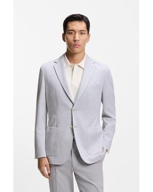 BOSS Silver Men's Sport Coats Size 42l - White