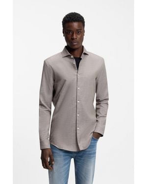 HUGO Slim-Fit Shirt - Grey