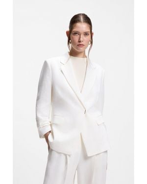BOSS Slim-Fit Blazer - White