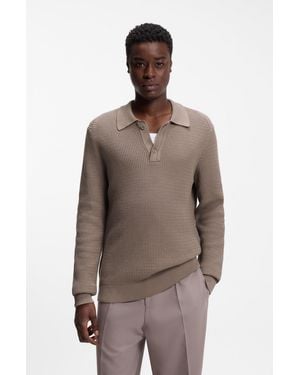 HUGO Light Brown Men's Sweaters Size M