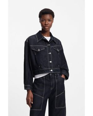 BOSS Regular-Fit Trucker Jacket - Blue