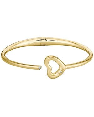 BOSS Tone Bangle With Open-Heart Detail - Metallic