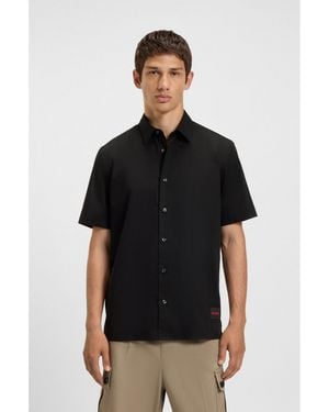 HUGO Relaxed-Fit Shirt - Black