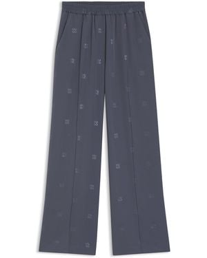 HUGO Pantalones Relaxed Fit Con Logos Apilados - Azul