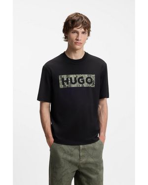 HUGO Logo-Graphic T-Shirt - Black