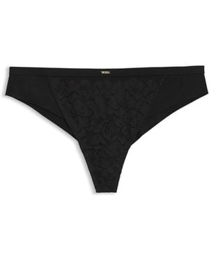 BOSS Slip Van Kant - Zwart