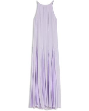 BOSS Vestido Sin Mangas Con Falda Con Detalles Plisados - Morado