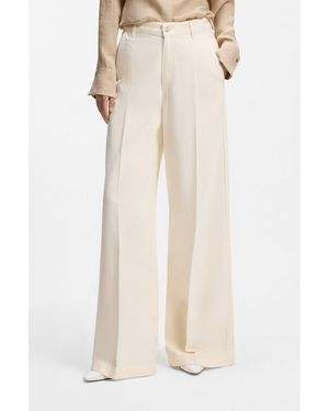 BOSS Wide-Leg Jeans - Natural