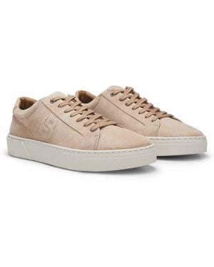 BOSS Gary-Sneakers Van Suède - Naturel