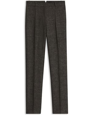BOSS Pantalon Van Een Wolmix - Grijs