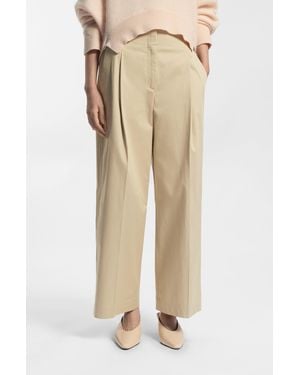 BOSS Light Beige Women's Formal Pants Size 4 - Natural