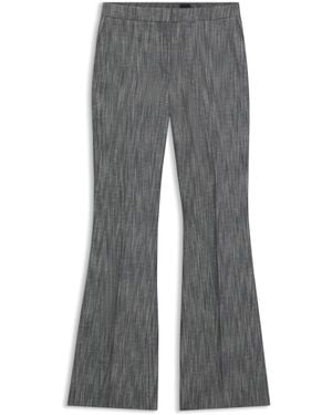 BOSS Pantalones Regular Fit En Denim Jaspeado - Gris