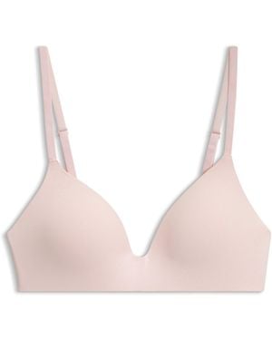 HUGO Bügelloses Gepolstertes Bralette Mit Logo-Band - Natur