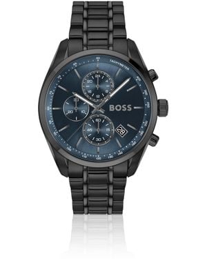 BOSS Grand Prix 44 Chronograph Watch With Dial - Blauw