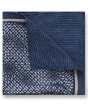 BOSS Italian-Made Pocket Square - Blue