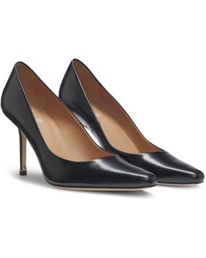 BOSS Pumps Met Spitse Neus Van Gepolijst Leer - Zwart