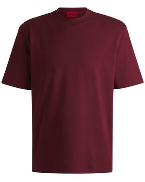 HUGO Cotton-Jersey T-Shirt - Red