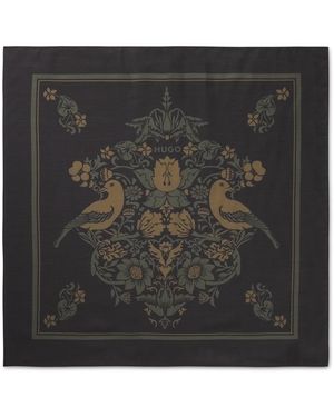 HUGO Bedrucktes Bandana Mit Logo-Detail - Schwarz