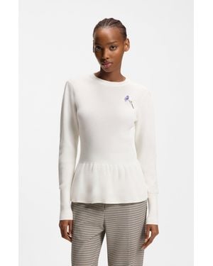 HUGO White Women's Sweaters Size S - Black