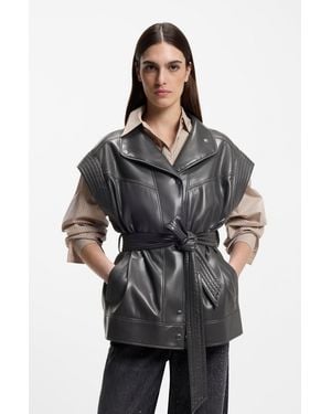 BOSS Light Gray Women's Be Your Own Size 4 - Black