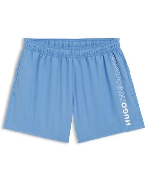 HUGO Zwemshort Met Herhaalde Logo's - Blauw