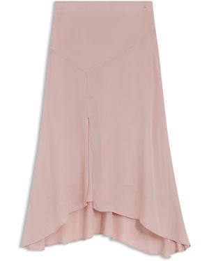 BOSS Midirok Van Crêpe De Chine - Roze