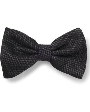 HUGO Silk Tie With Jacquard-Woven Pattern - Black