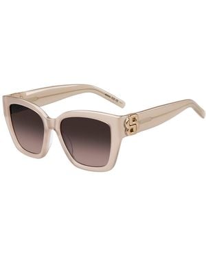 BOSS Nude-Acetate Sunglasses With Double B Monogram - White