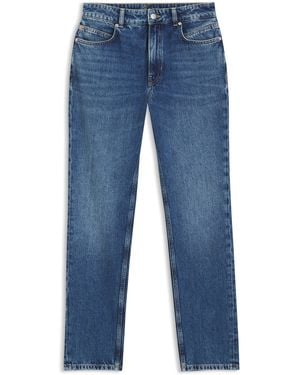 BOSS Vaqueros Regular Fit En Denim Supersuave De Tono Medio - Azul