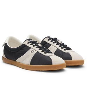 HUGO Low-Top Sneakers With Suede Trims - Multicolour