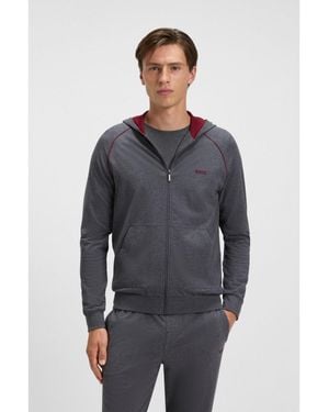 BOSS Zip-Up Hoodie - Grey