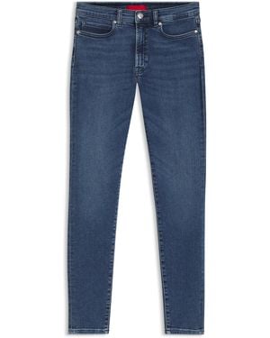HUGO Jean Skinny en denim stretch bleu