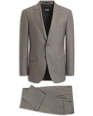 BOSS Traje De Dos Piezas Slim Fit - Gris